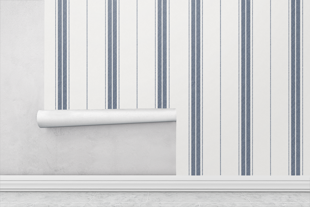 Studio Stripe Soft Black Wallpaper