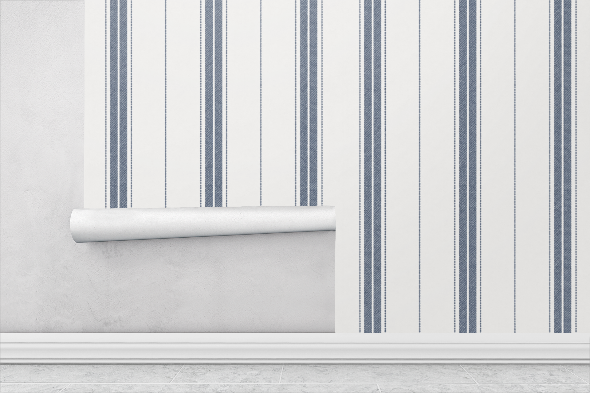 Studio Stripe Soft Black Wallpaper