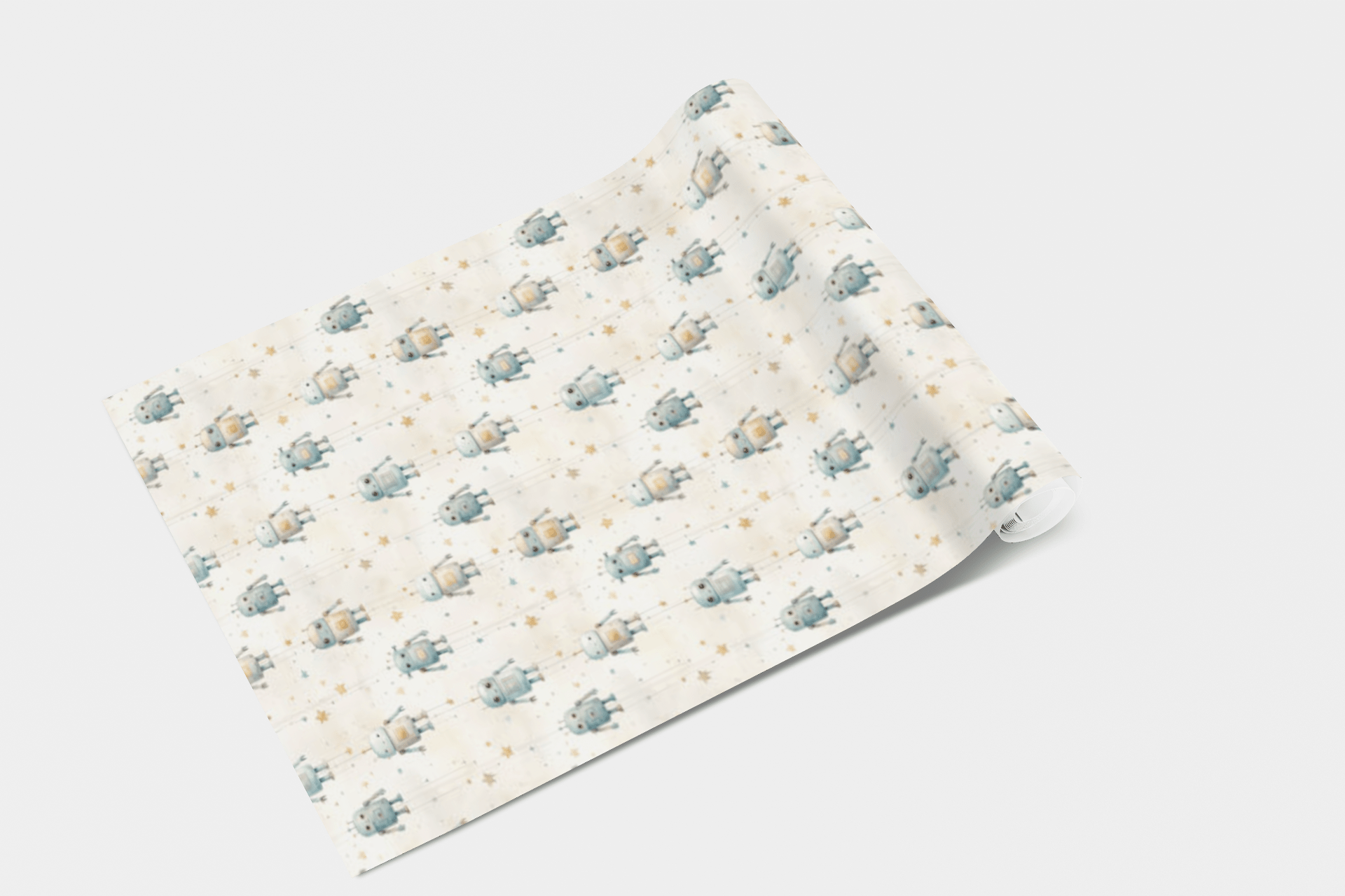 Friendly Robots Wallpaper Peel and Stick Wallpaper | Accent Haus