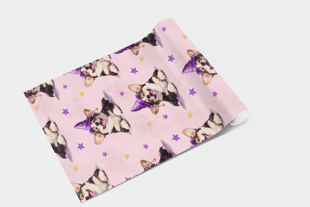 Enchanted Corgi Constellations Wallpaper