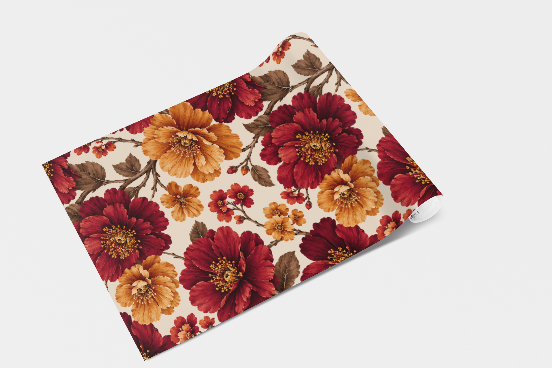 Ember Floral Wallpaper