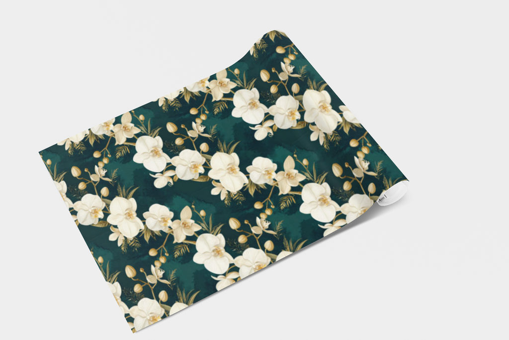 Golden Orchid Symphony Wallpaper