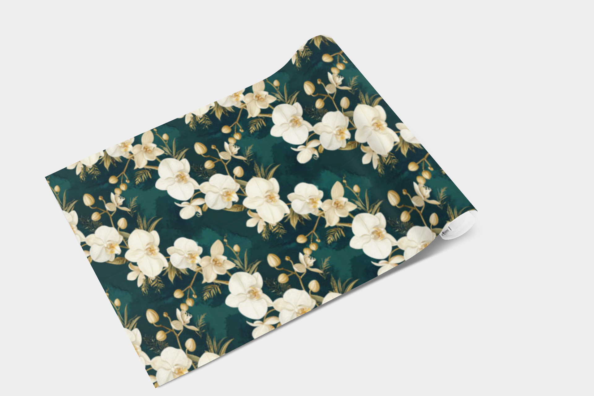 Golden Orchid Symphony Wallpaper