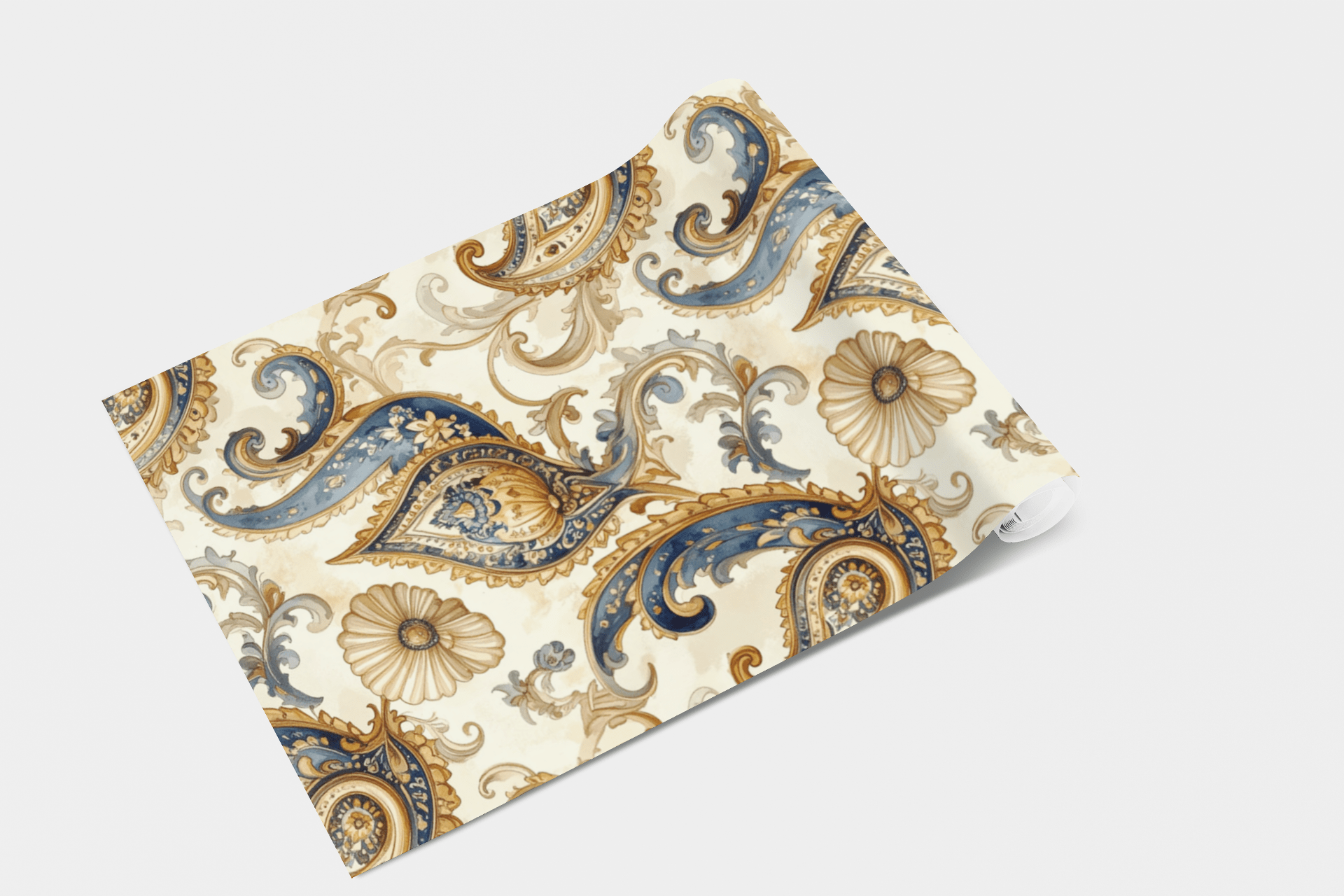 Paisley Arabesque Symphony Wallpaper Peel and Stick Wallpaper | Accent Haus