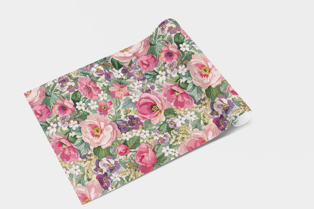 English Garden Floral Wallpaper
