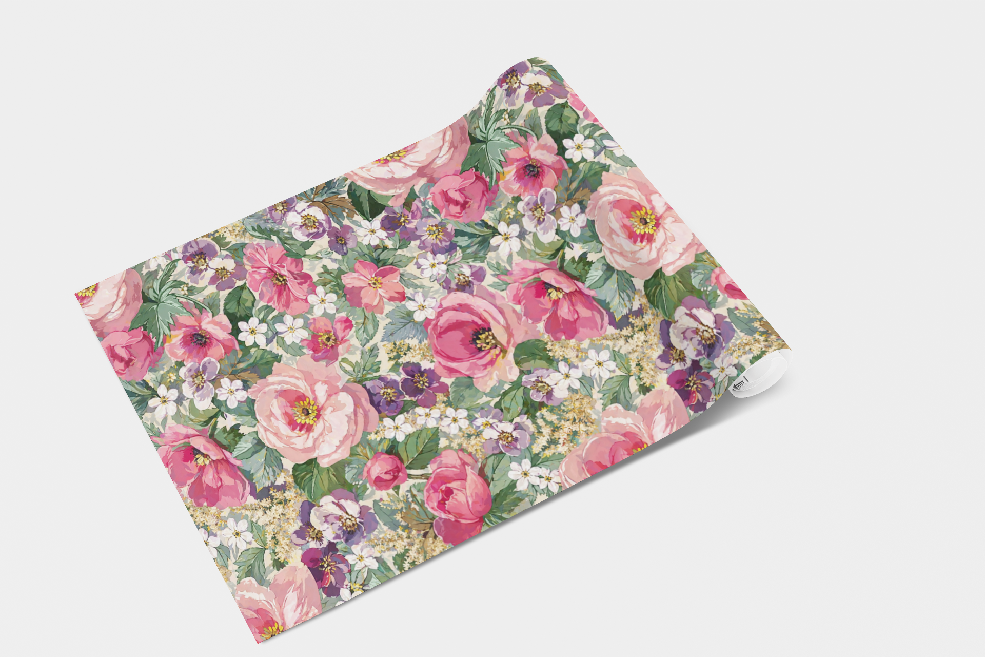 English Garden Floral Wallpaper