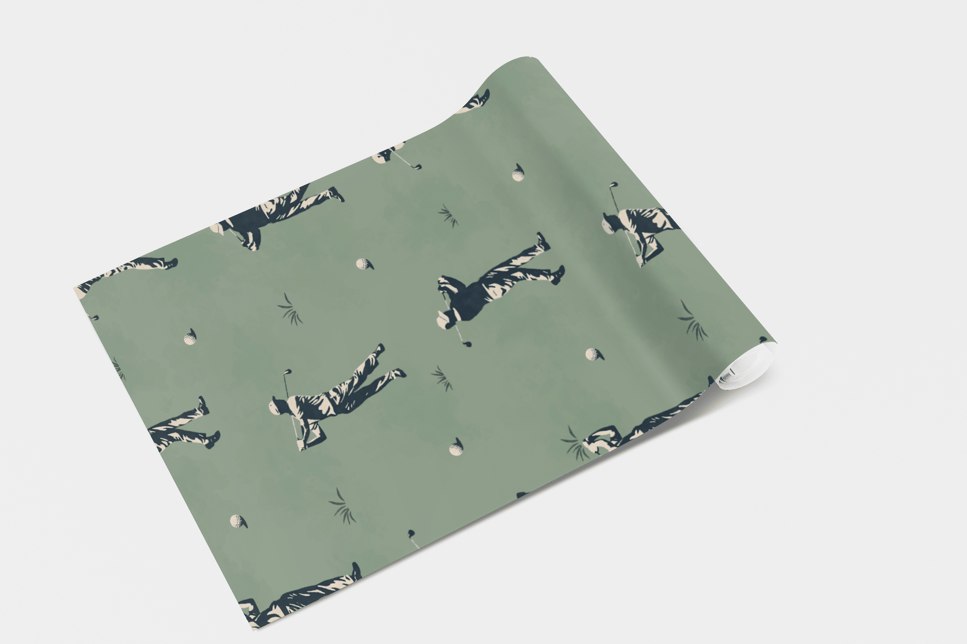 Swing Silhouettes Wallpaper Peel and Stick Wallpaper | Accent Haus