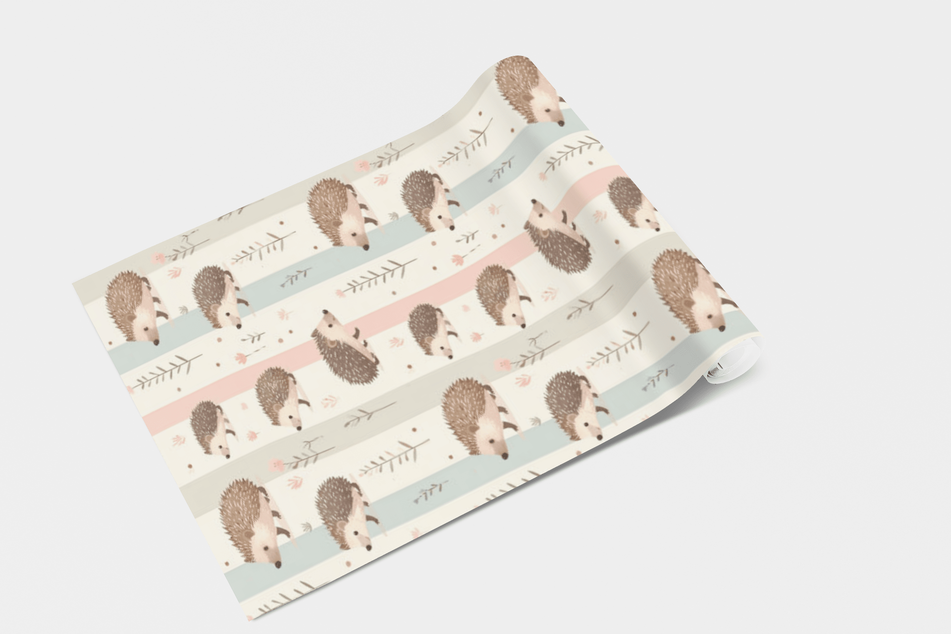 Hedgehog Flower Walk Wallpaper Peel and Stick Wallpaper | Accent Haus