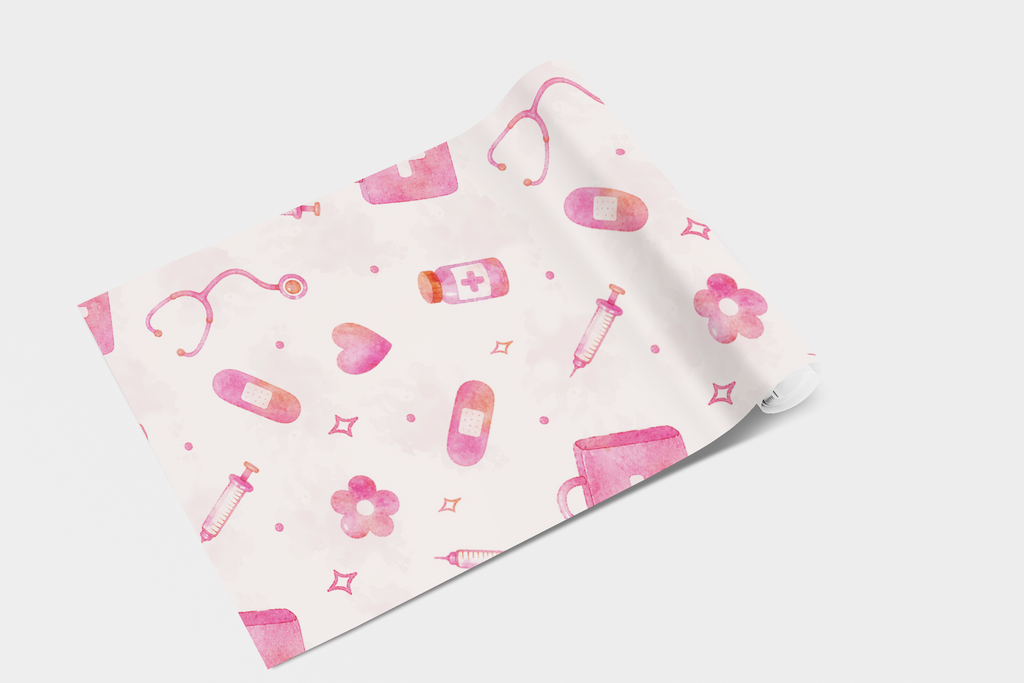 Rosy Remedy Repeat Wallpaper