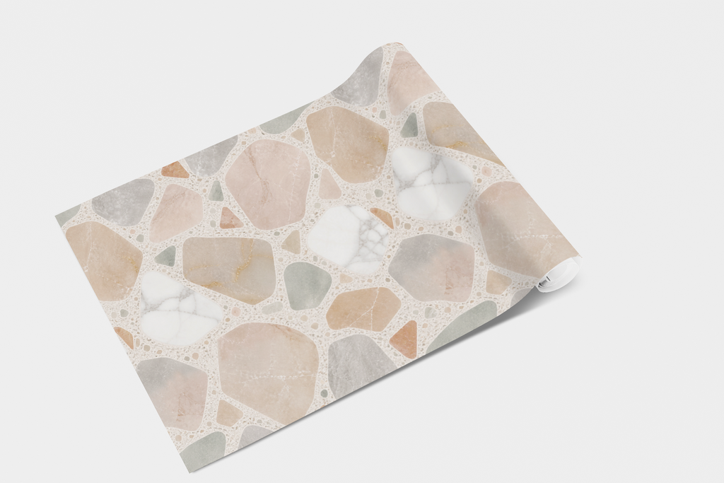 Painted Terrazzo Chips Wallpaper