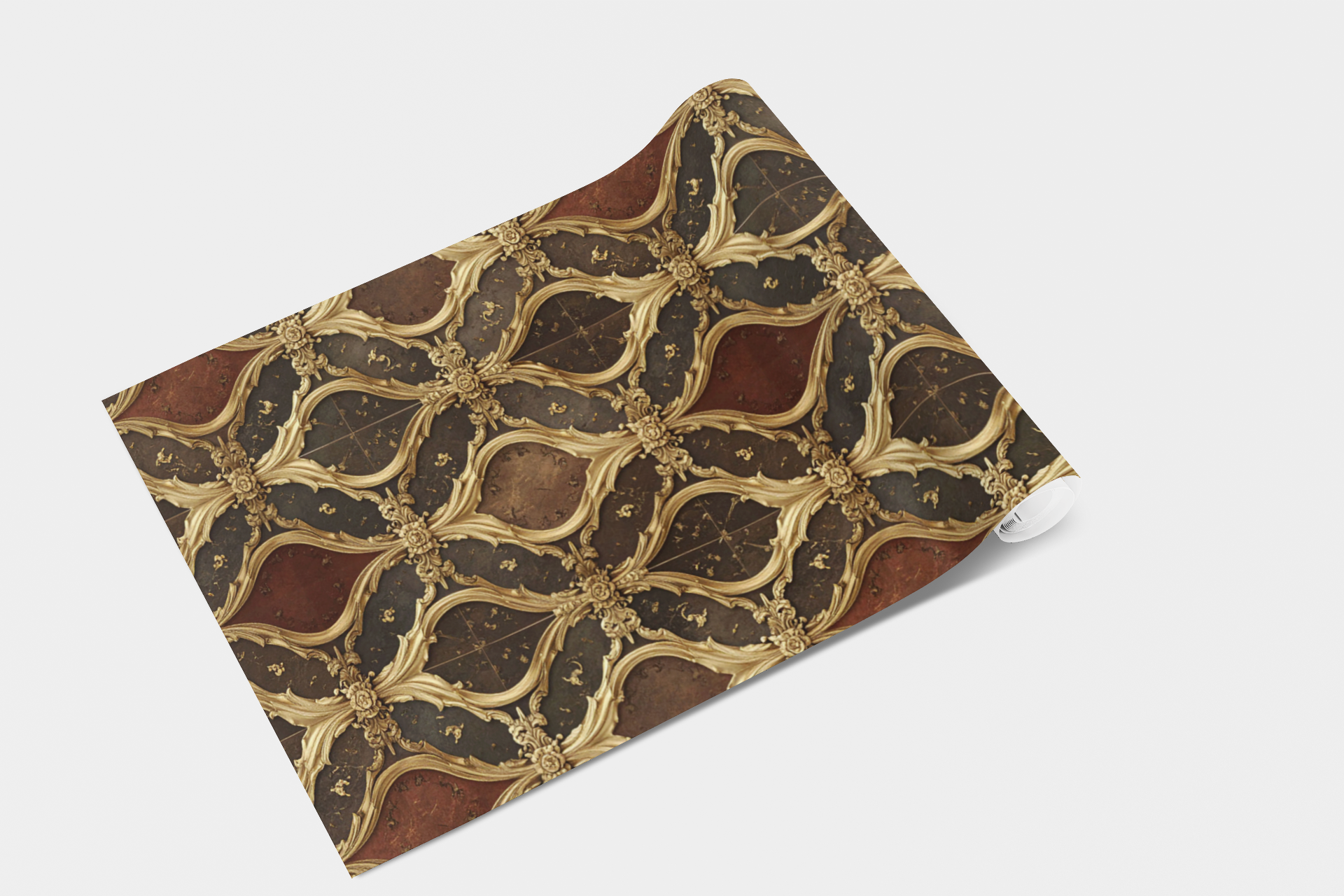 Versailles Ribbon Lattice Wallpaper