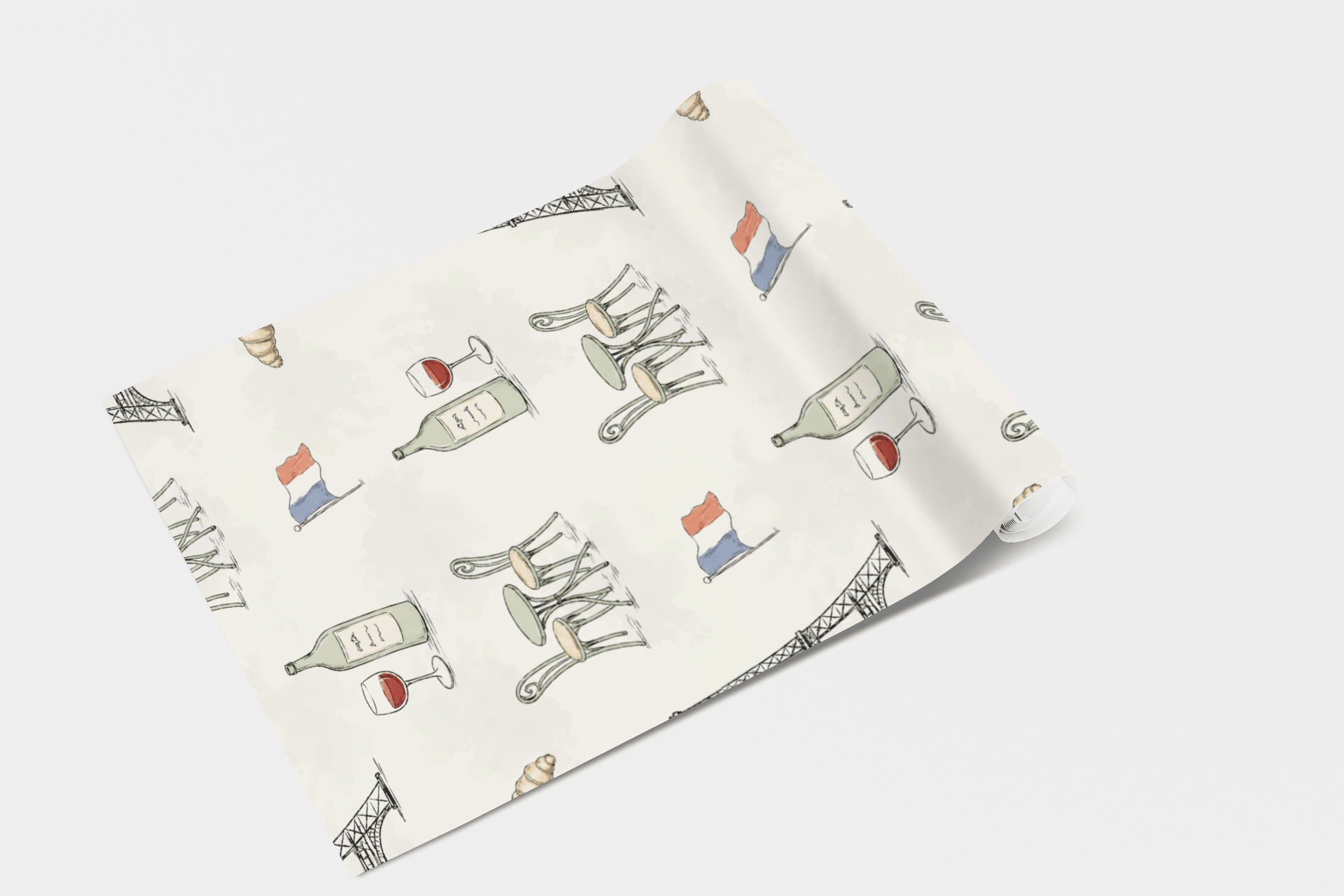 Vintage Paris Sketch Wallpaper Peel and Stick Wallpaper | Accent Haus