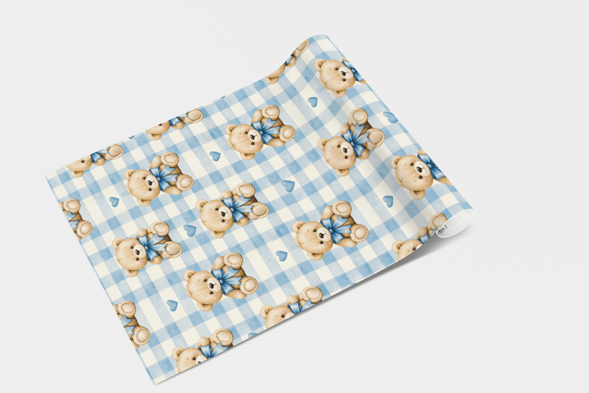 Gingham Cloud Check Wallpaper Peel and Stick Wallpaper | Accent Haus