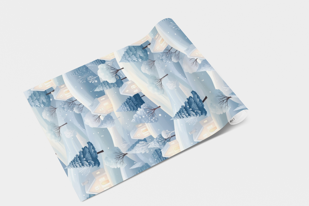 Ice Crystal Village Wallpaper