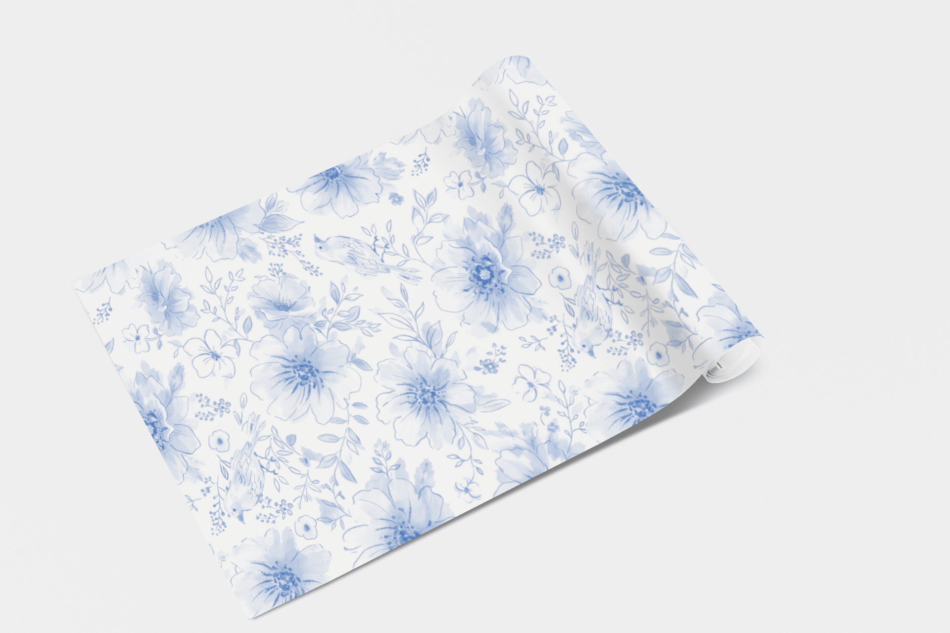 Ethereal Blue Wallpaper Peel and Stick Wallpaper | Accent Haus
