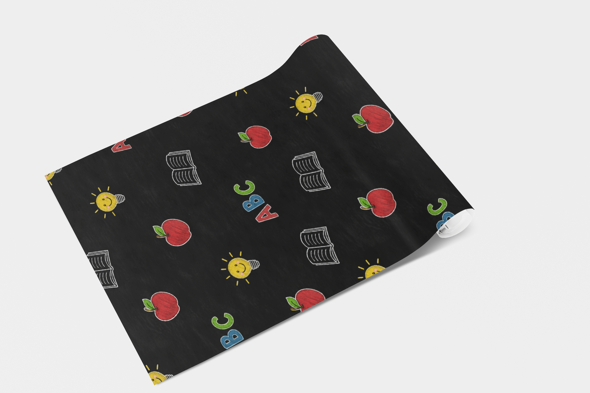 Playroom Chalkboard Style Wallpaper