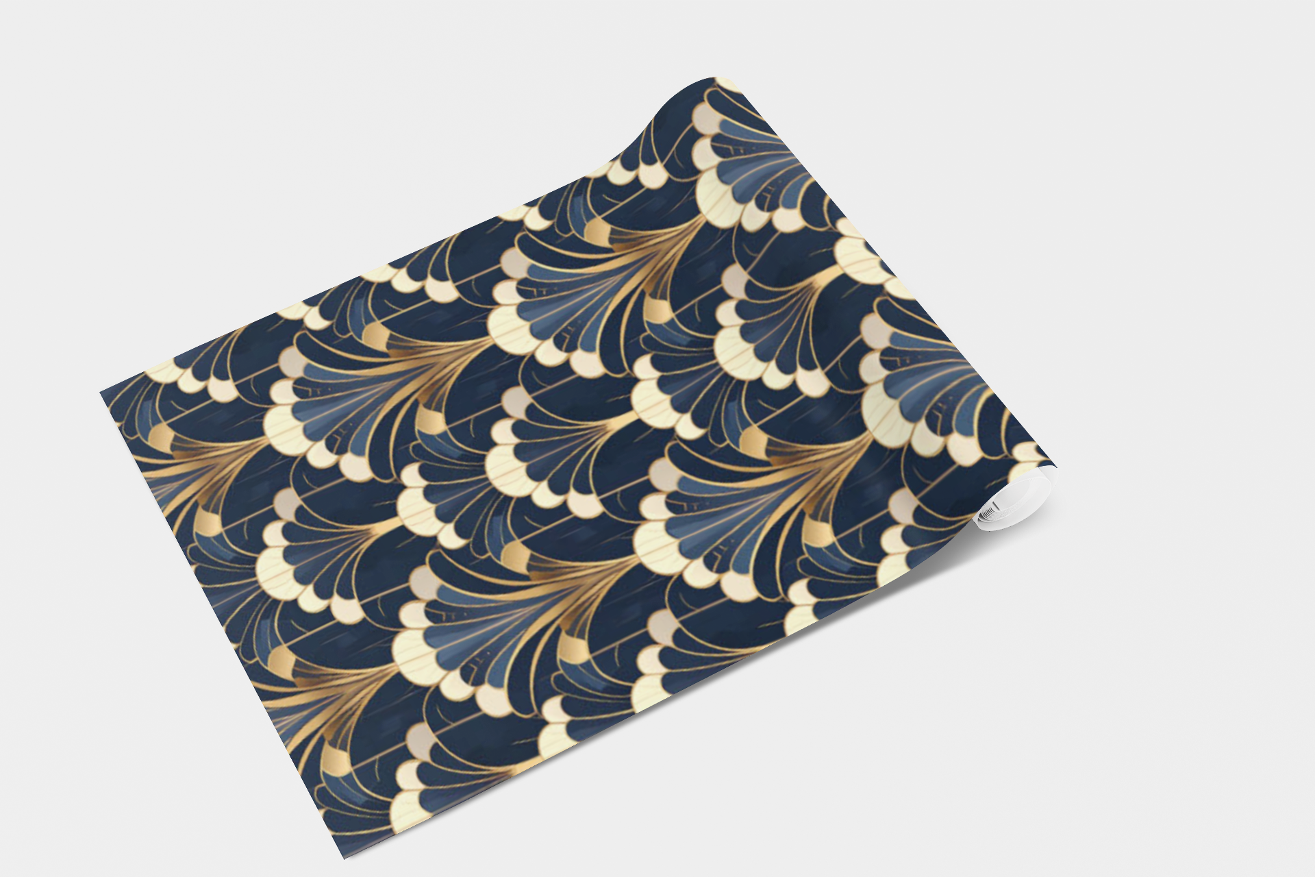 Art Deco Fan Bloom Wallpaper