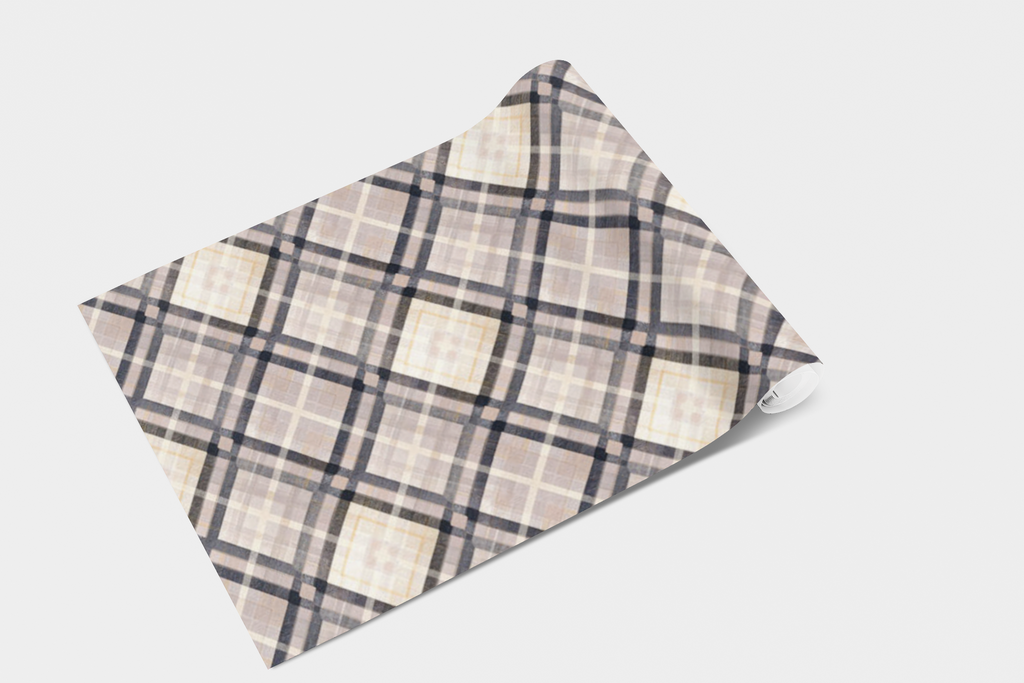 Parisian Boutique Plaid Wallpaper