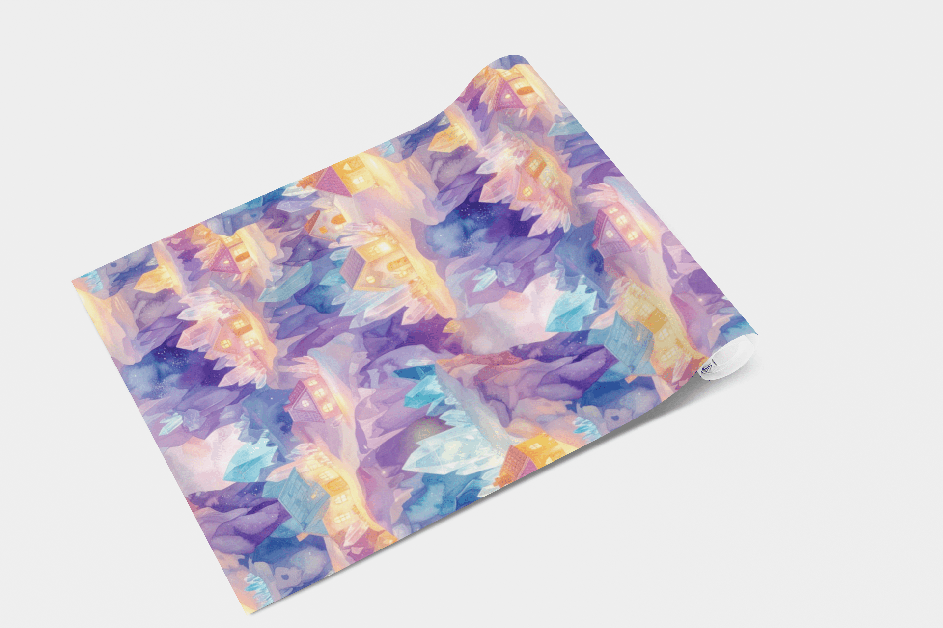 Crystal Cave Village Wallpaper Peel and Stick Wallpaper | Accent Haus