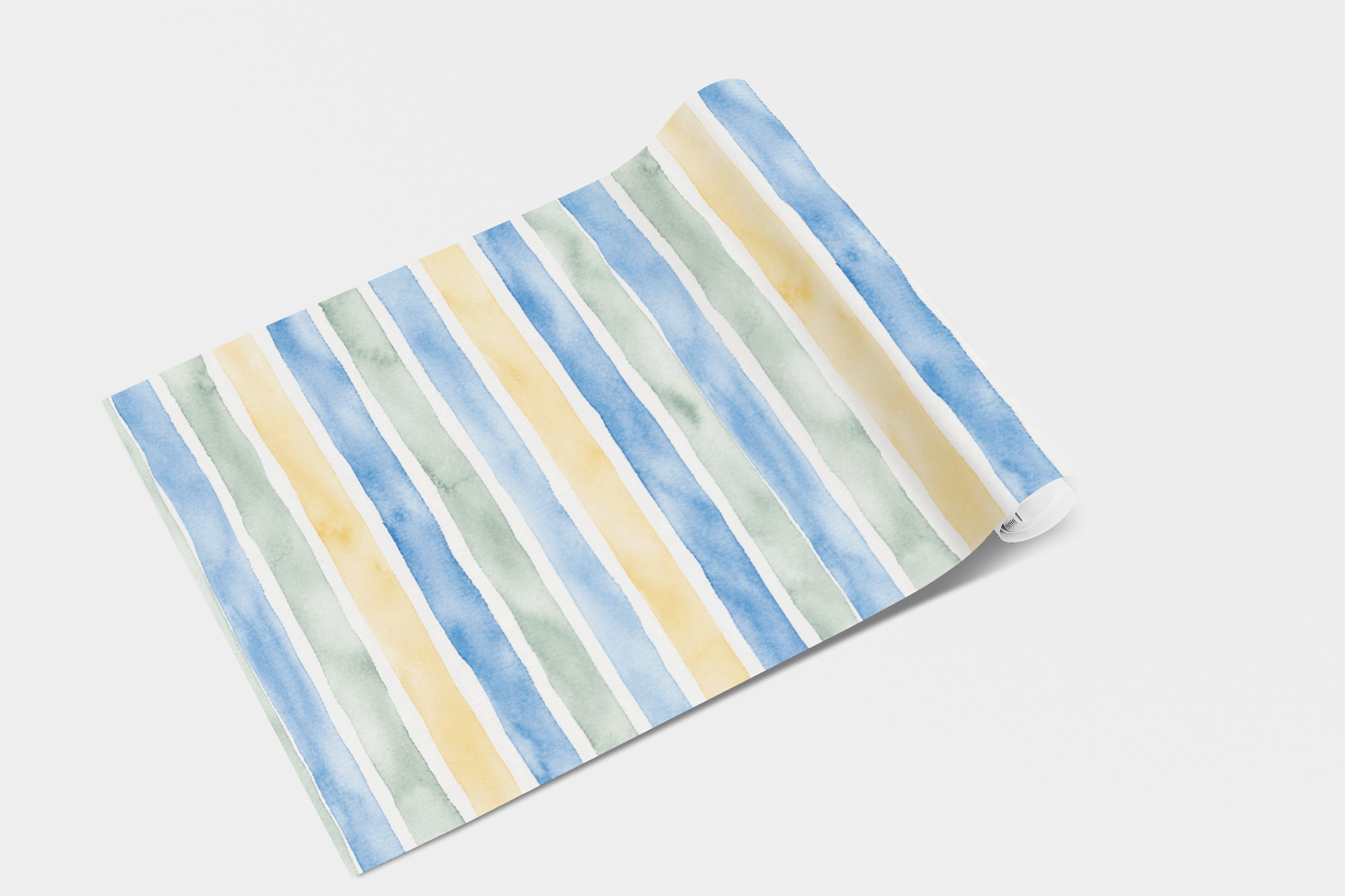 Soft Watercolor Stripes Wallpaper