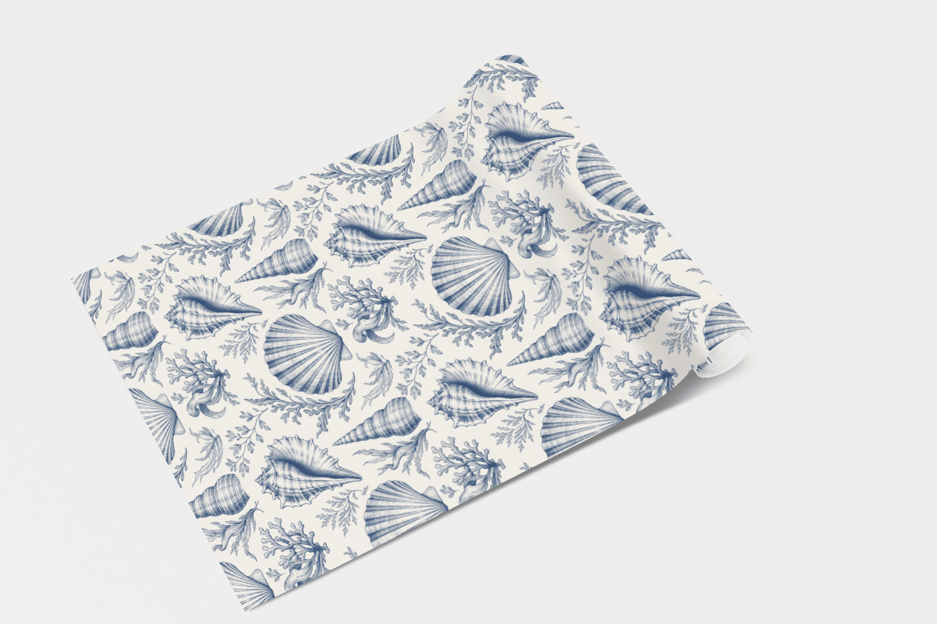 Seaside Shell Toile Wallpaper Peel and Stick Wallpaper | Accent Haus