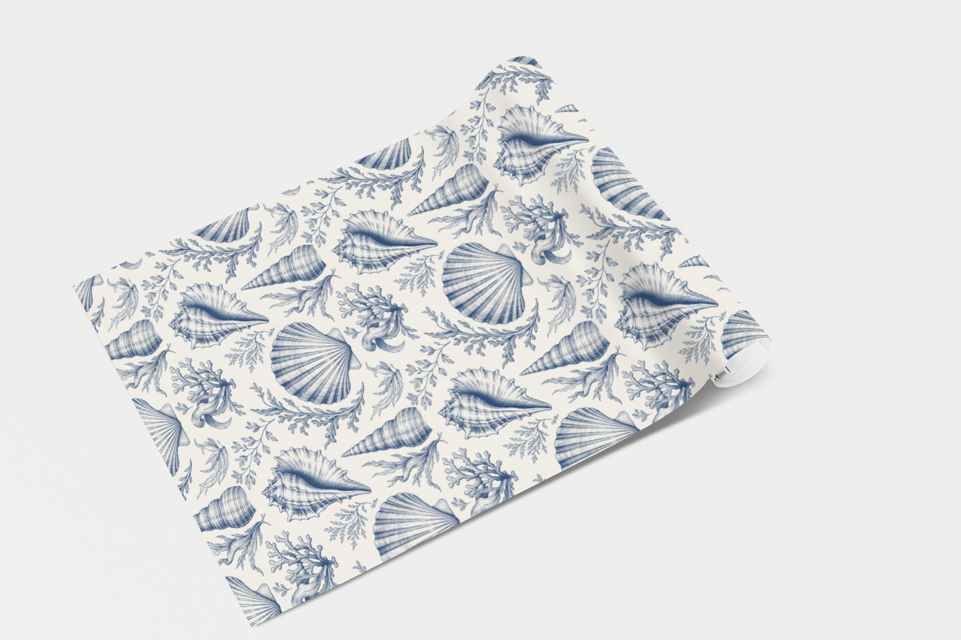 Seaside Shell Toile Wallpaper