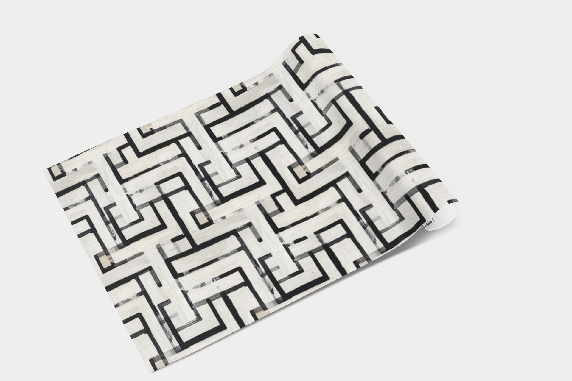 Minimalist Maze Lines Wallpaper