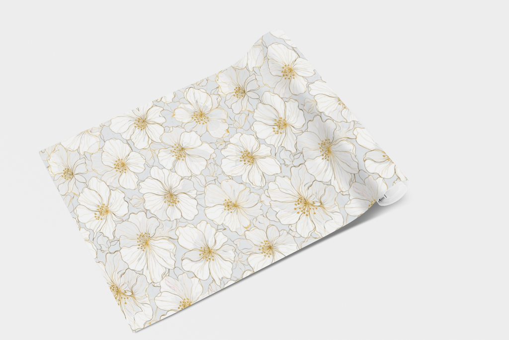 Golden Whisper Blossoms Wallpaper