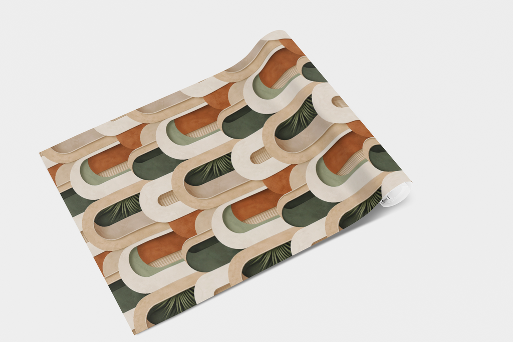 Tonal Arch Pattern Wallpaper