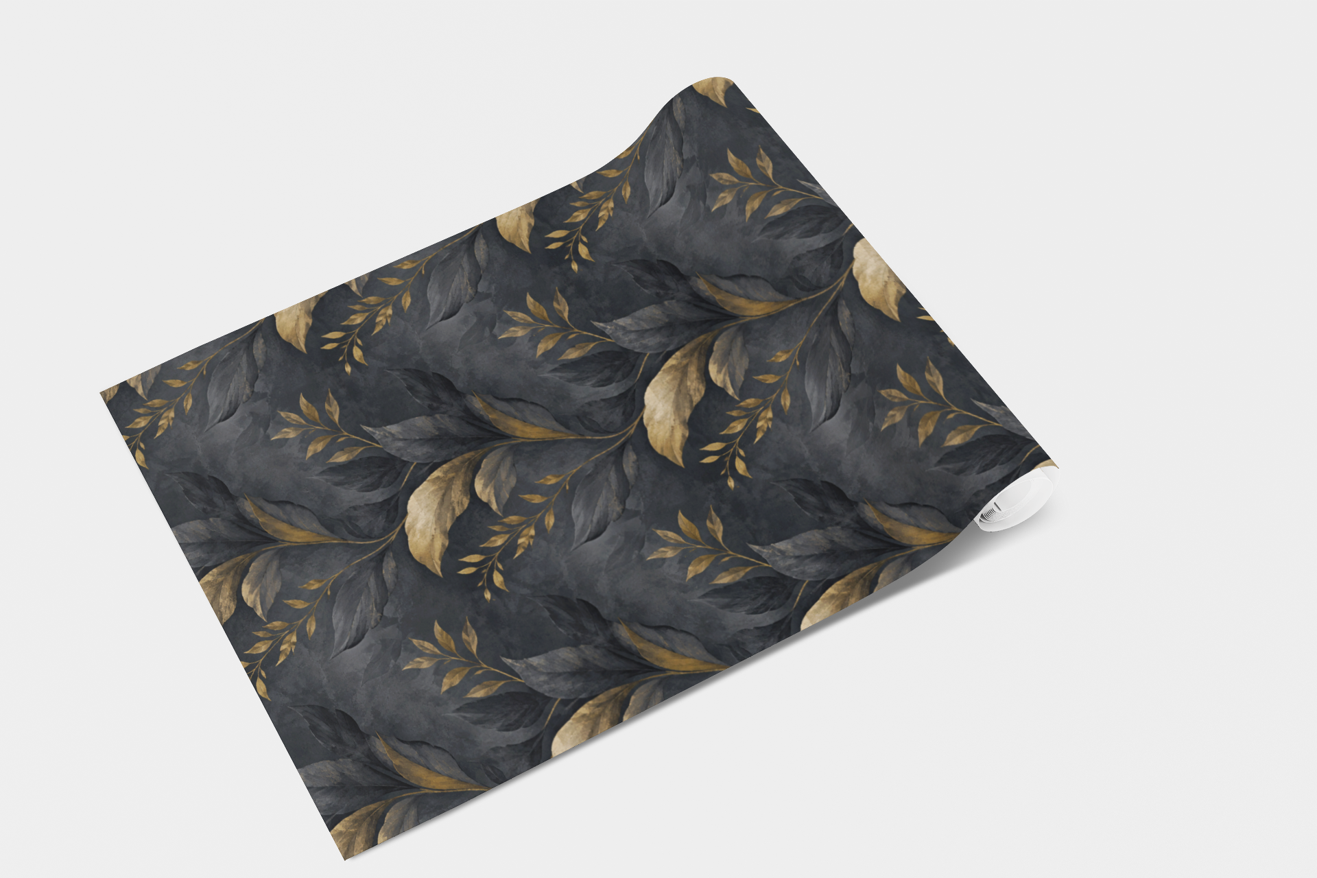 Midnight Plaster Wallpaper
