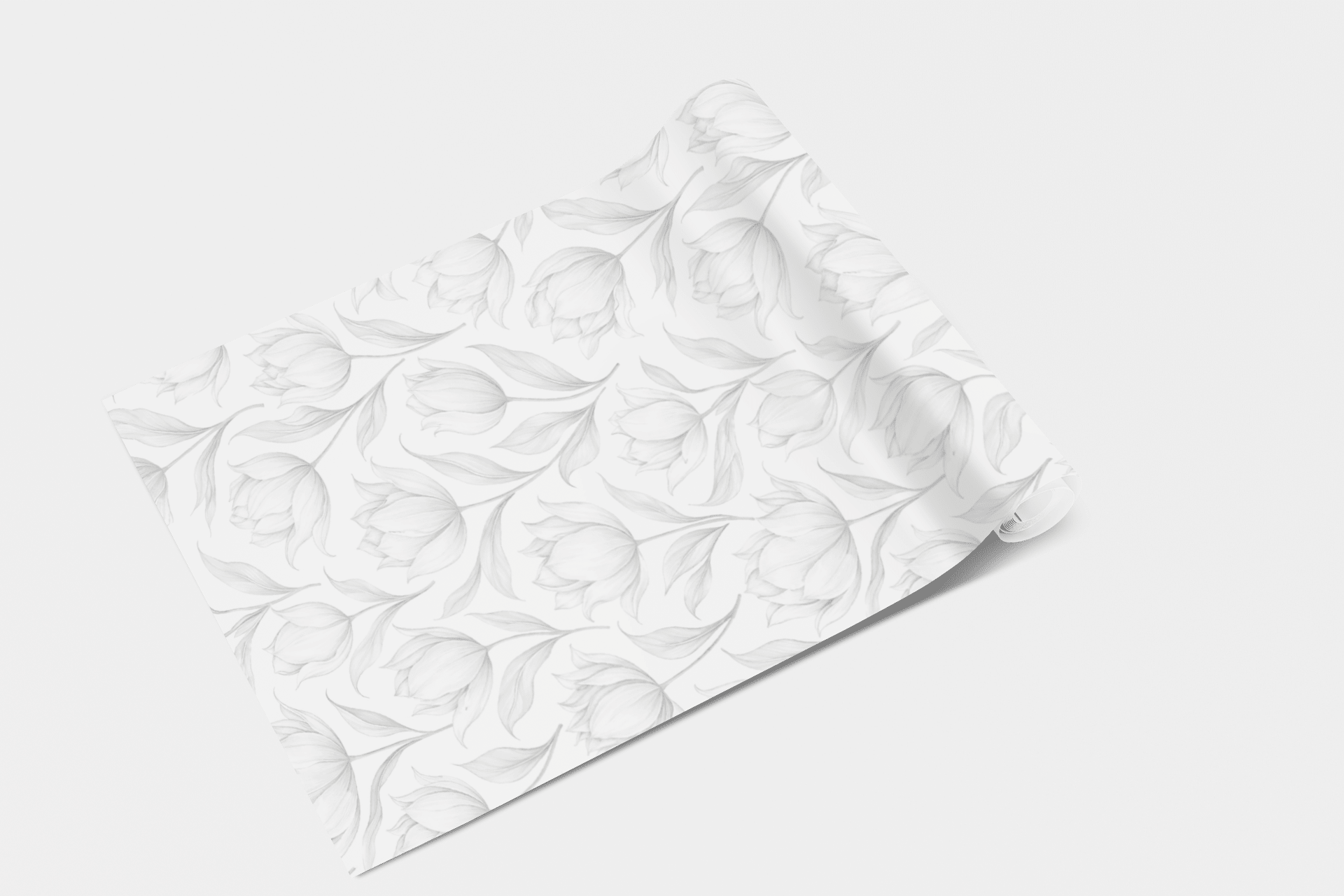 Silver Petal Symphony Wallpaper Peel and Stick Wallpaper | Accent Haus