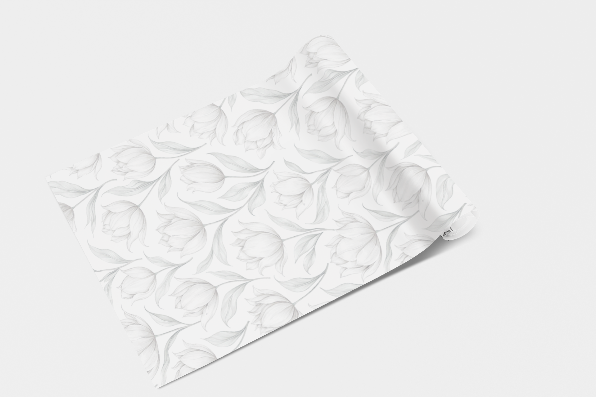 Silver Petal Symphony  Wallpaper