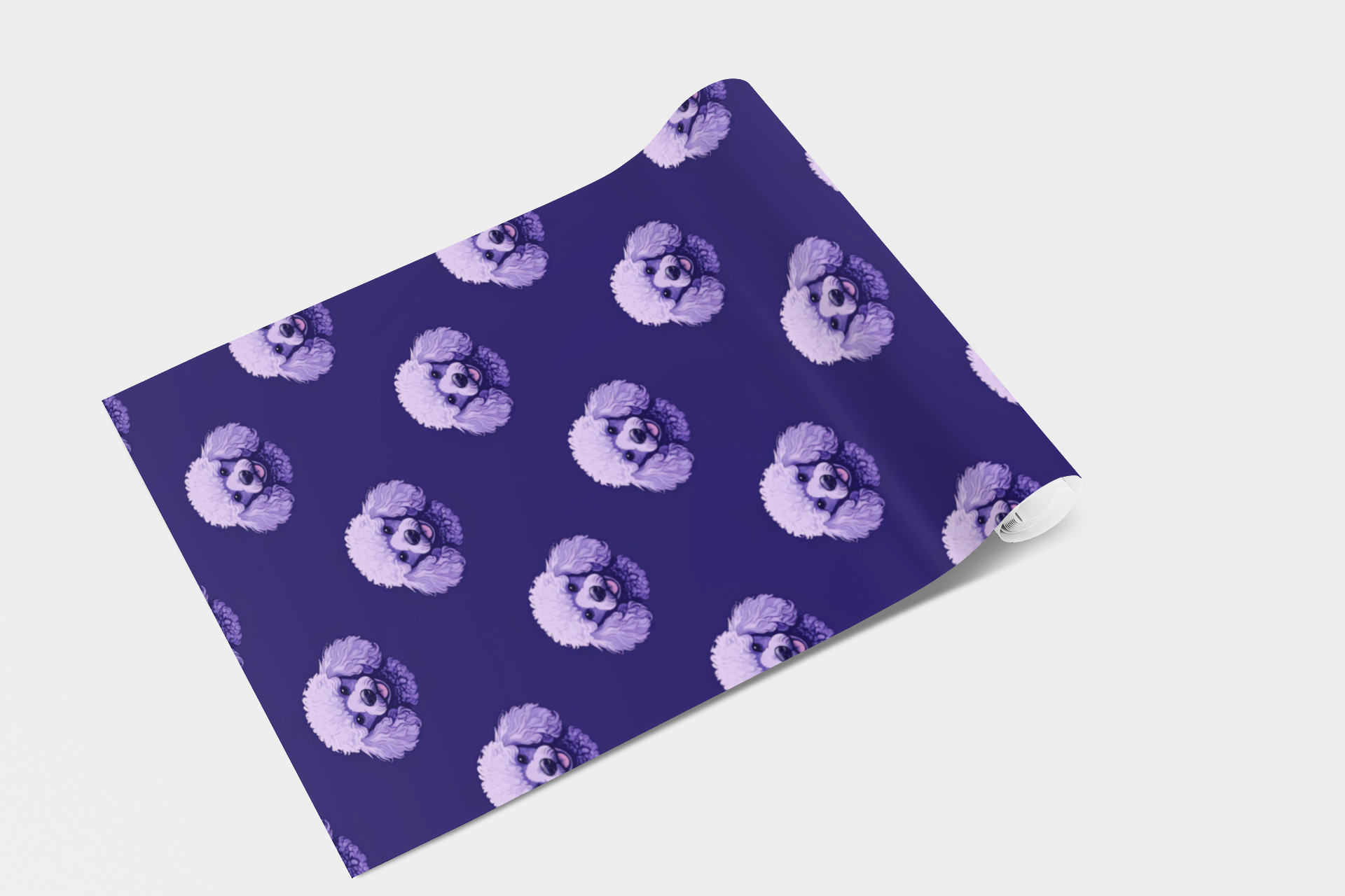 Poodle - Cloud Etch Elegance Wallpaper