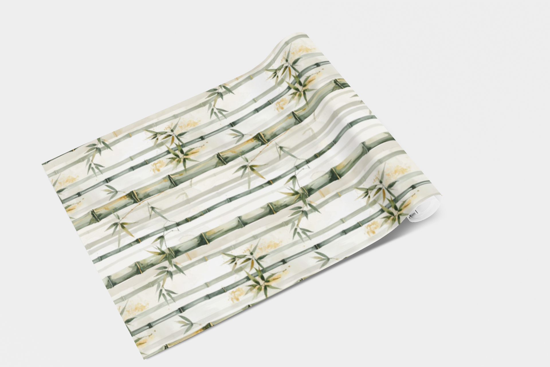 Gilded Bamboo Harmony Wallpaper