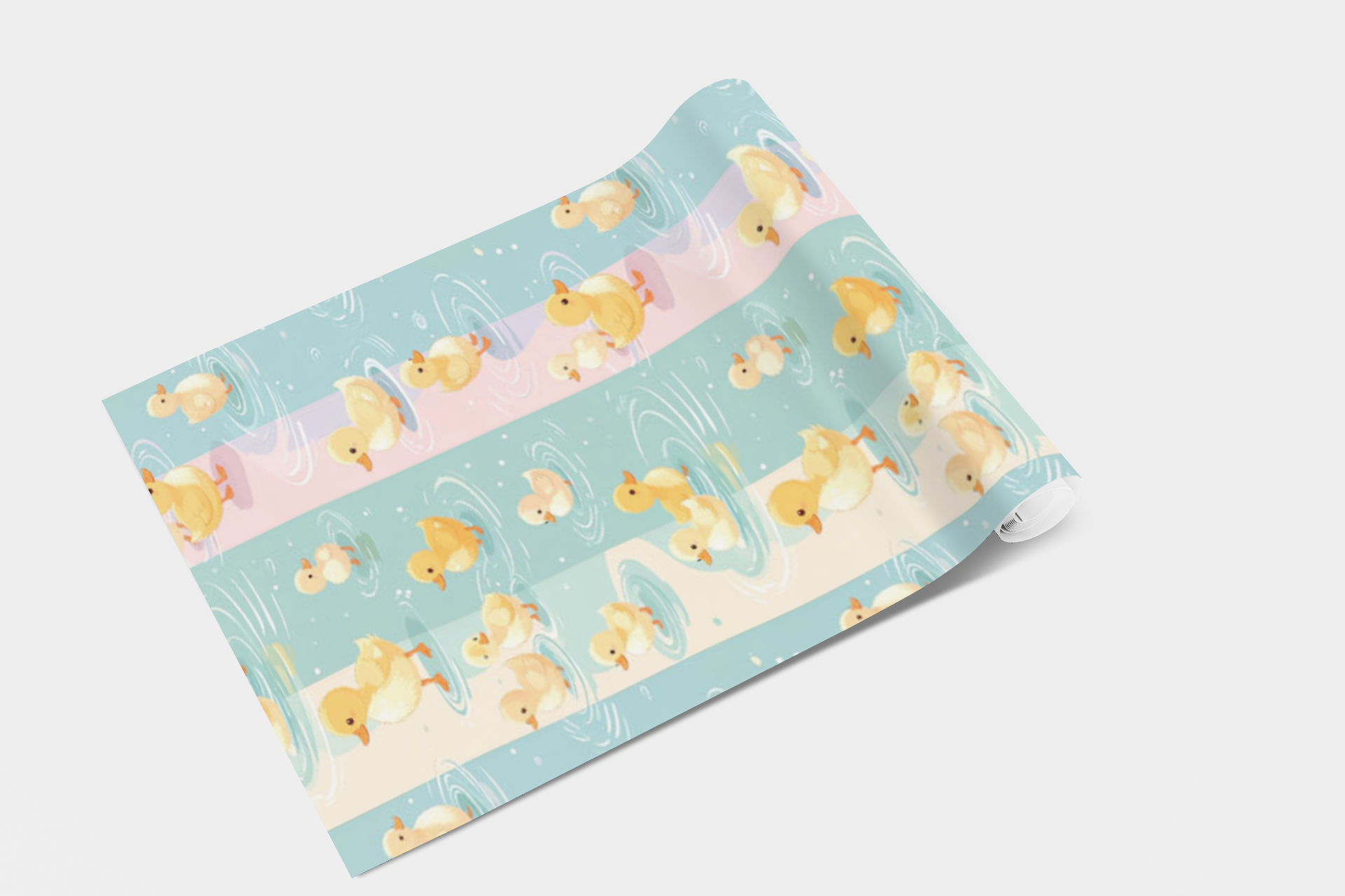 Duckling Pond Parade Wallpaper