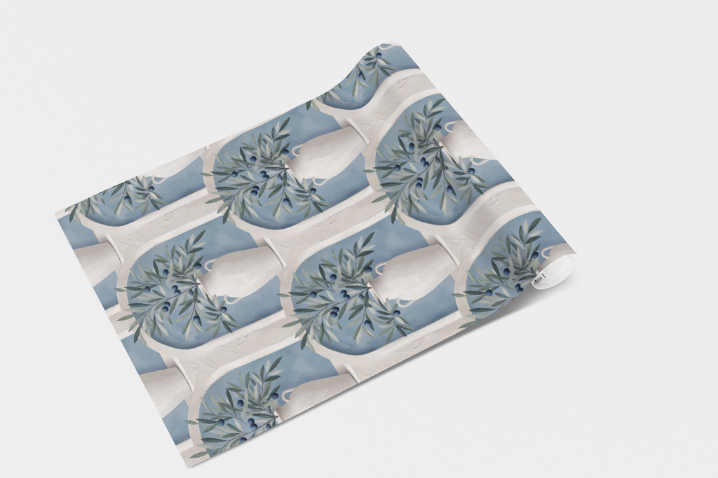 Chateau Plaster Cream Wallpaper