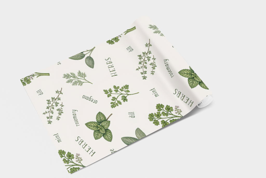 Botanical Herb Garden Wallpaper