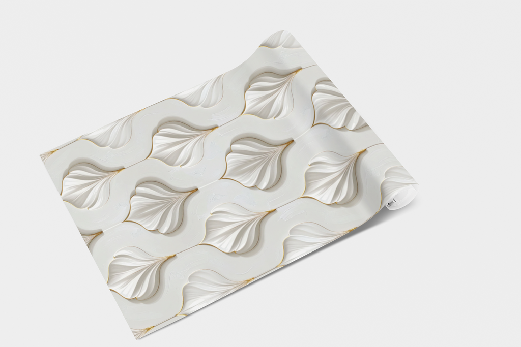 Floating Porcelain Petals Wallpaper