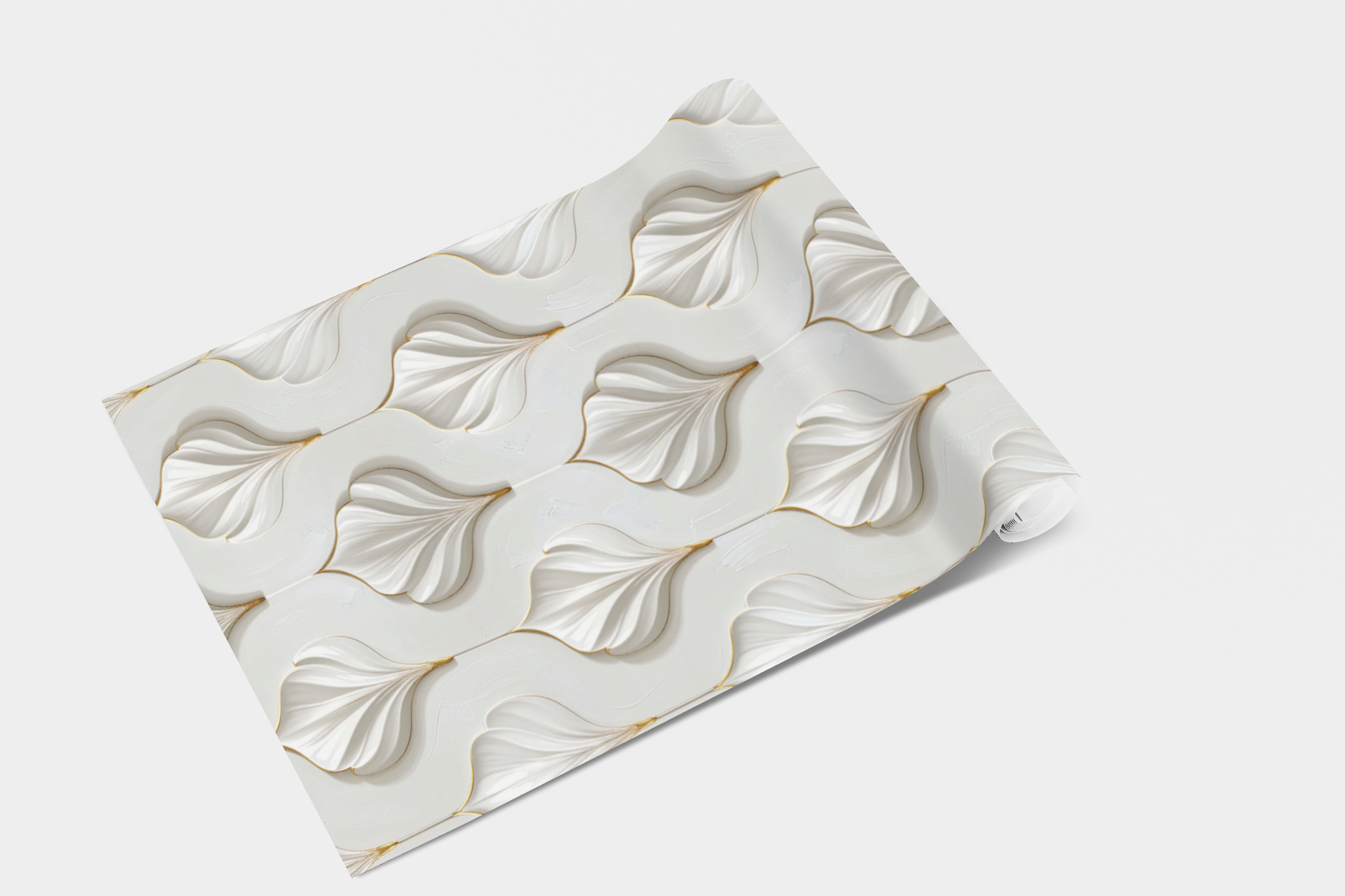Floating Porcelain Petals Wallpaper