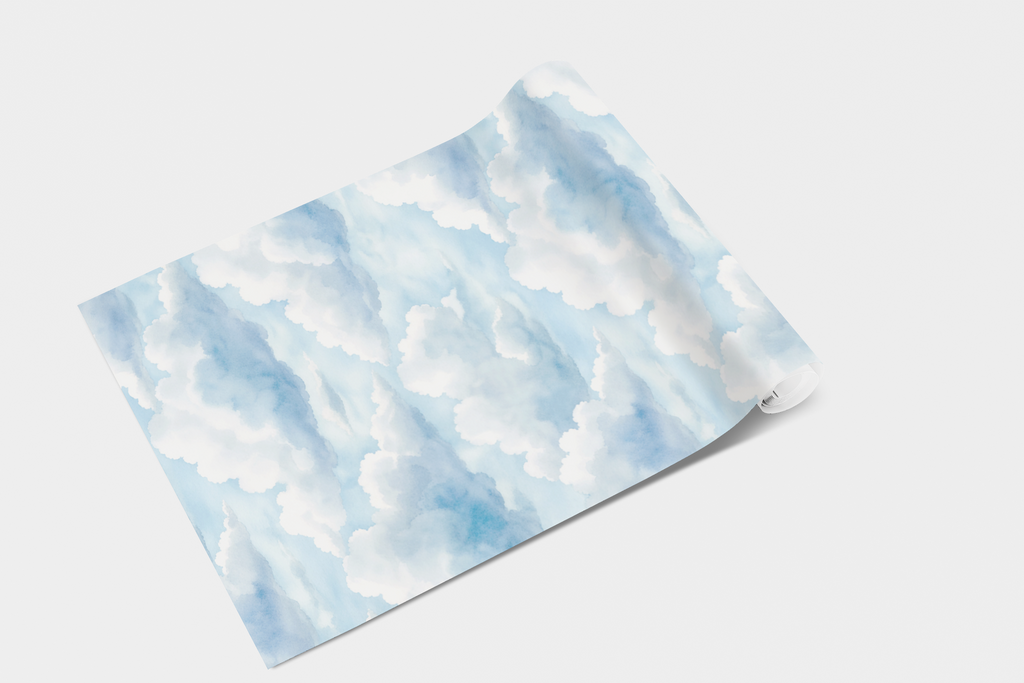 Whimsical Cloud Ceiling Wallpaper