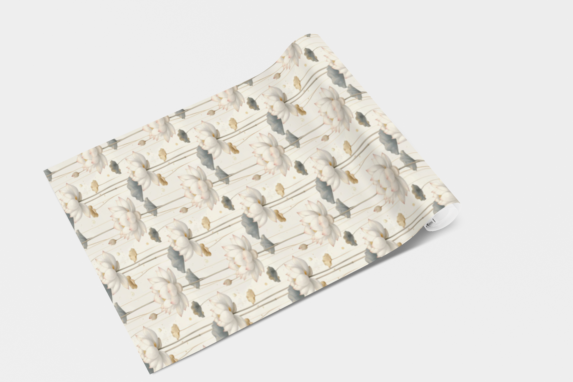 Lotus Waterfall Florals Wallpaper