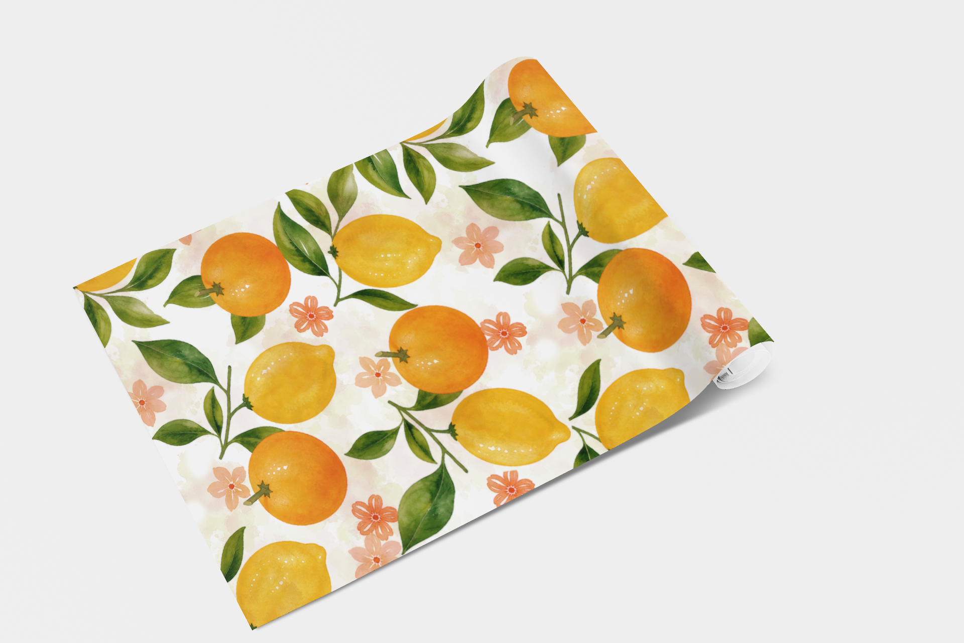Vintage Citrus Grove Wallpaper