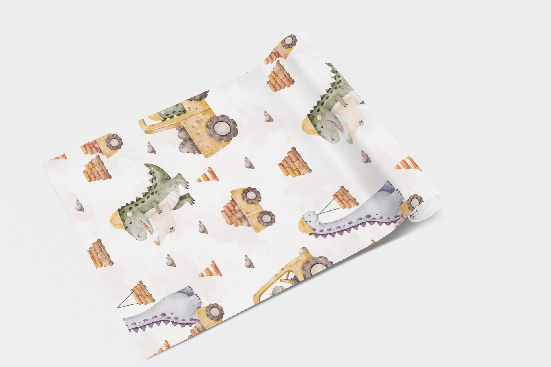 Dino Builders Wallpaper Peel and Stick Wallpaper | Accent Haus