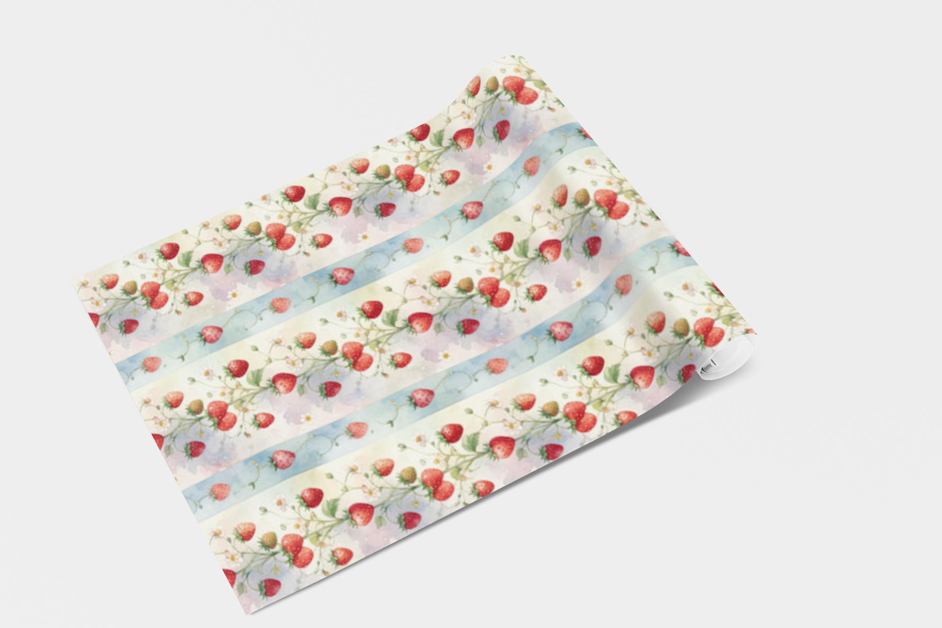 Strawberry Garden Delight Wallpaper