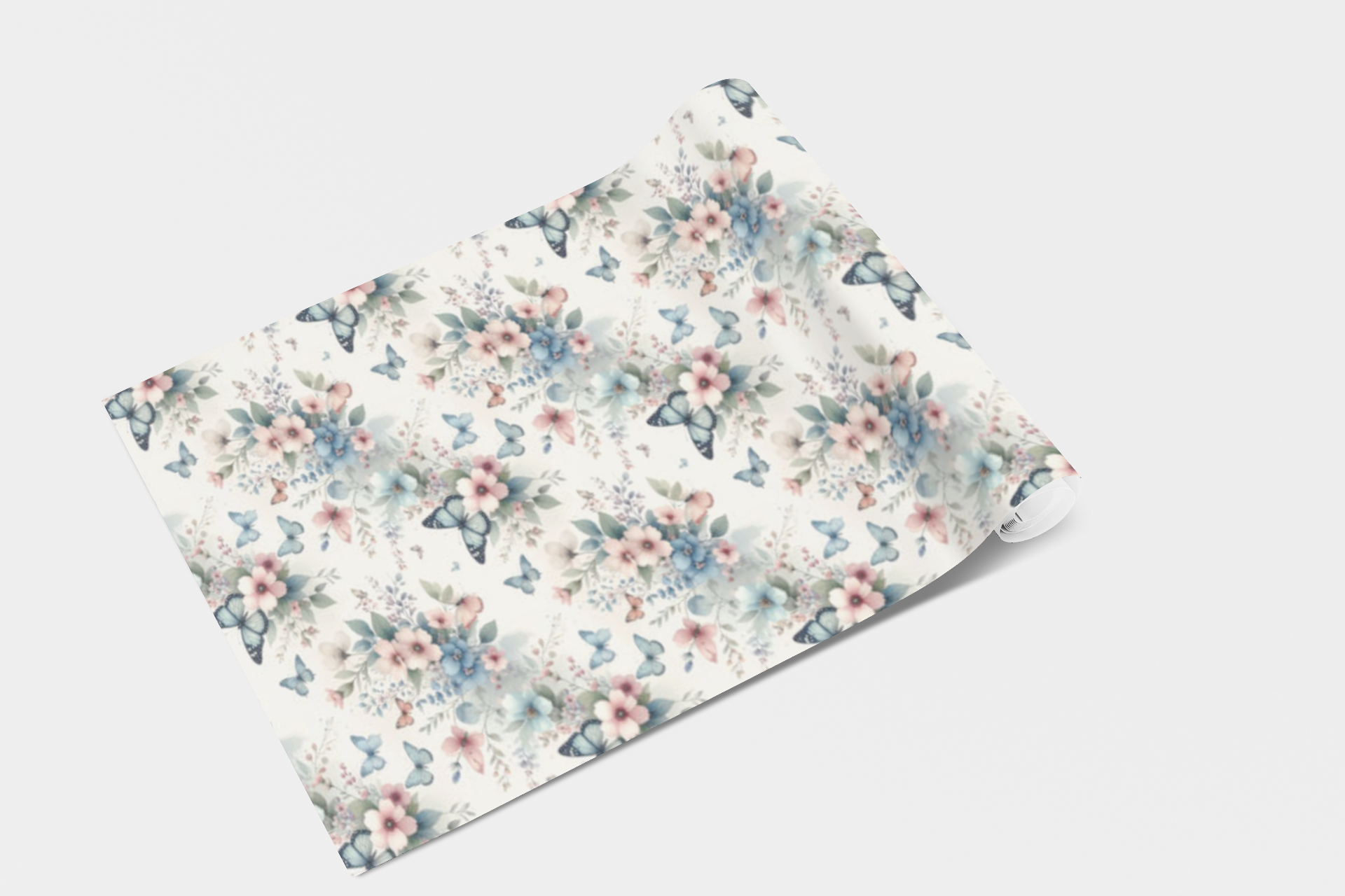 Floating Butterfly Meadow Wallpaper