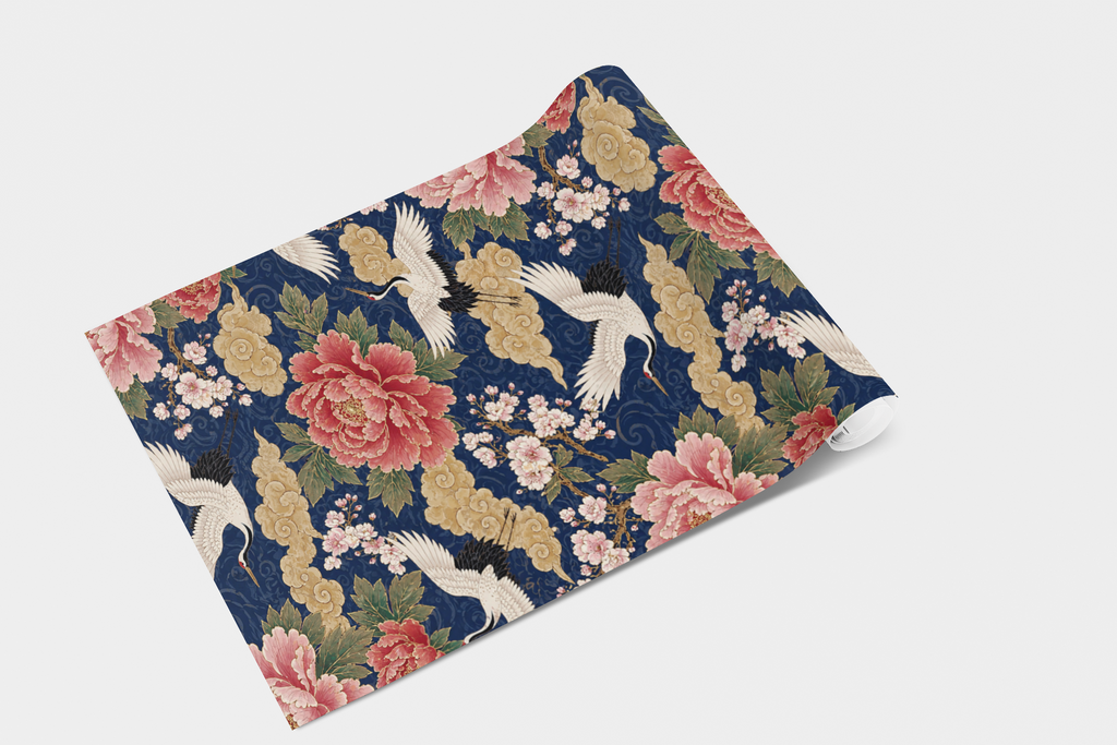 Chinoiserie Garden Scene Wallpaper