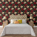 Midnight Botanical Luxe Wallpaper