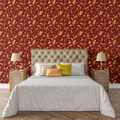 Holiday Gold Ornament Wallpaper