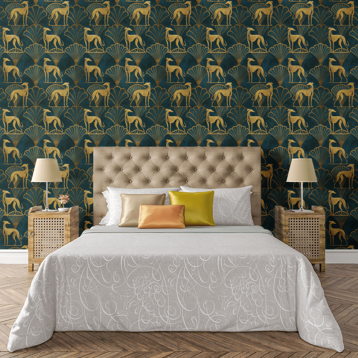 Greyhound Gatsby Wallpaper Peel and Stick Wallpaper | Accent Haus