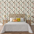 Holiday Village Toile Wallpaper